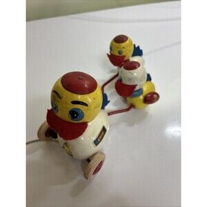 Vintage BRIO Sweden Wooden Duck PullToys No String As Is